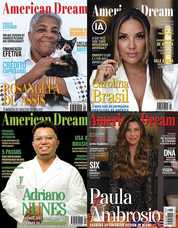 American Dream Magazine edições anteriores.